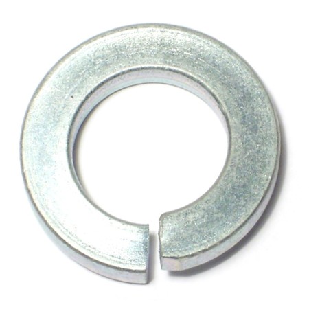 MIDWEST FASTENER Split Lock Washer, For Screw Size 5/8 in Steel, Zinc Plated Finish, 25 PK 50725